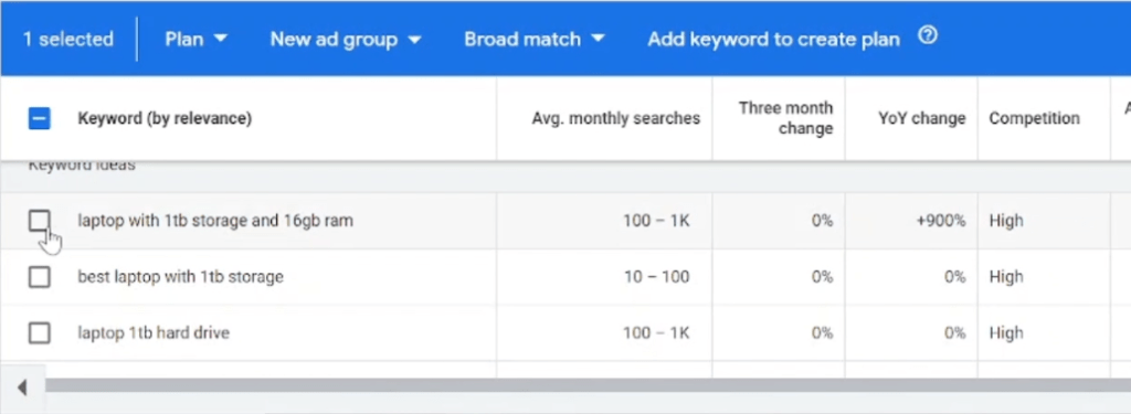 Keyword for 1tb storage laptop