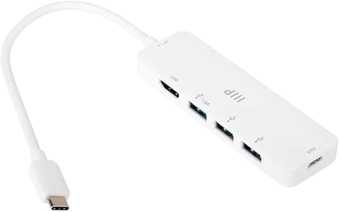 Monoprice 5-in-1 USB-C to 4K HDMI Display Adapter and USB Hub - best usb hub for mac